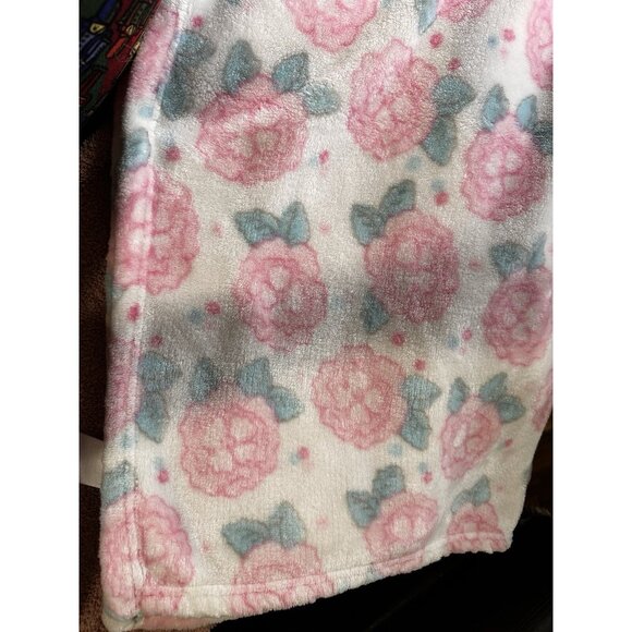Baby Essentials Vtg Pink Roses Flowers Floral Security Baby Blanket Fleece 30” - Picture 10 of 16